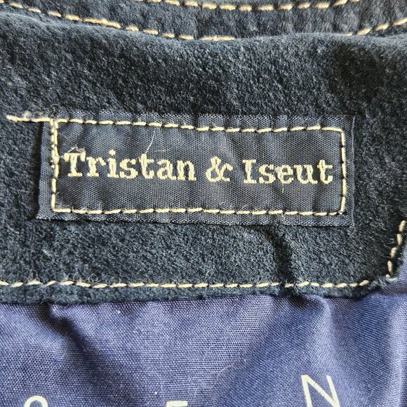Vintage Tristan and Iseult Button Down Suede Mini Dress/Gilet - Picture 6 of 10